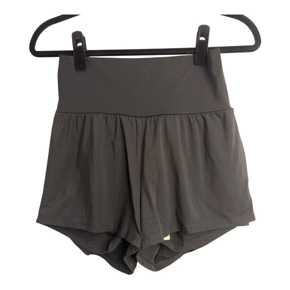 Halara SoftlyZero Airy‎ Super High Waisted Cool Touch Yoga Shorts Black M NWT - Picture 3 of 9